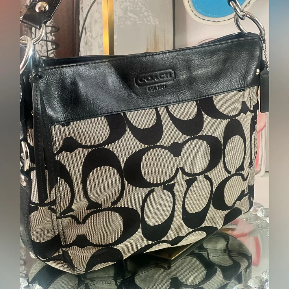 Coach Black and Cream Women's Bag